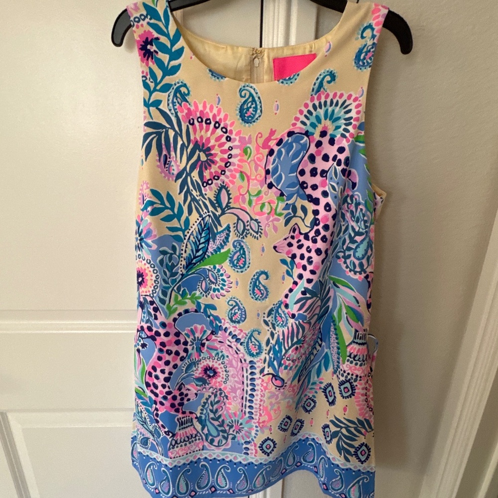 Lilly Pulitzer Dress Womens Donna Romper 6 Macadamia Engineered